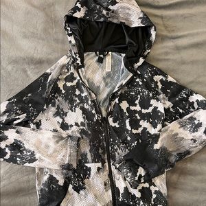 Adidas size M lightweight mesh jacket with hood